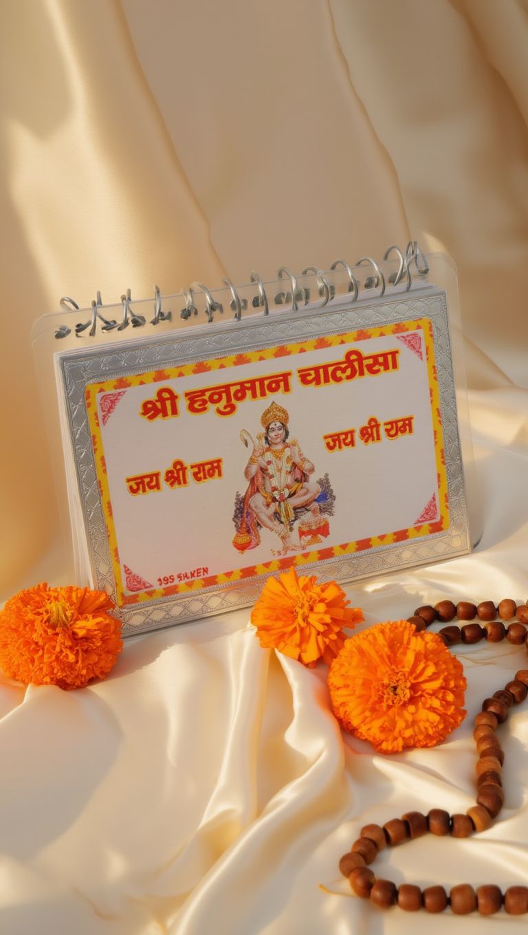 🔱 Shri Hanuman Chalisa – Silver Plated Divine Shakti Kavach 🔱
